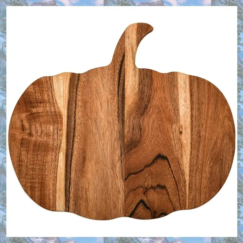 

Flash Trend Хэллоуин для украшения кухни Деревянная разделочная доска в форме тыквы с ручкой, досками, сервировочное блюдо