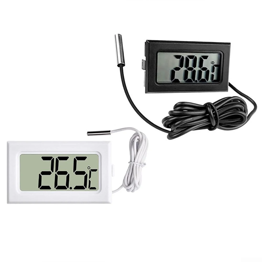1 قطعة صغيرة أسود أبيض الرقمية LCD داخلي مريحة استشعار درجة الحرارة مقياس الرطوبة ميزان الحرارة مقياس الرطوبة #6