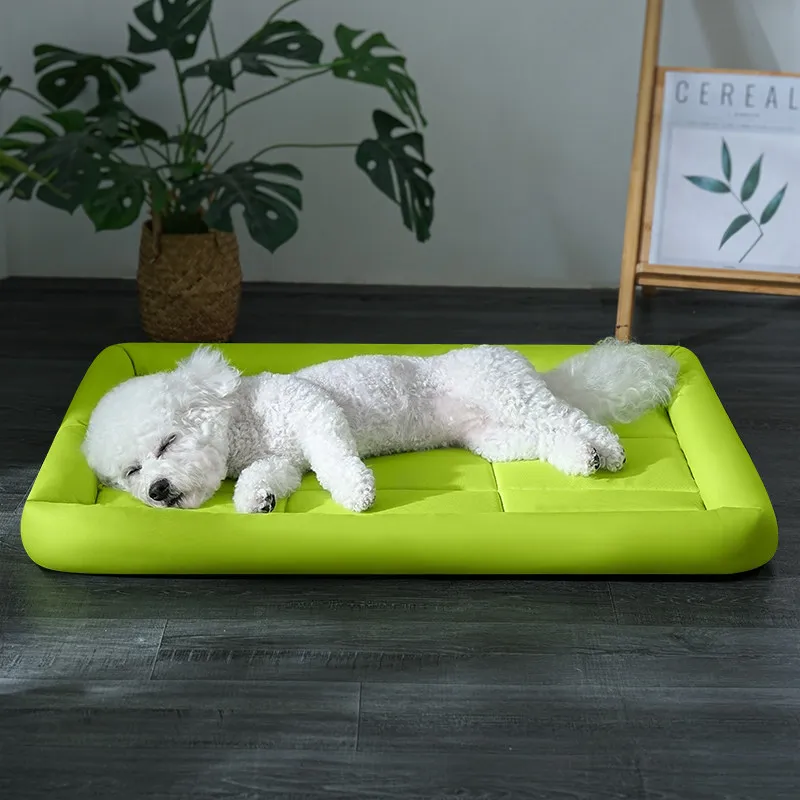 Pet Ice Mat, Dog Summer Cooling Pad, Breathable Ice Silk Sleeping Pad, Cat Bed