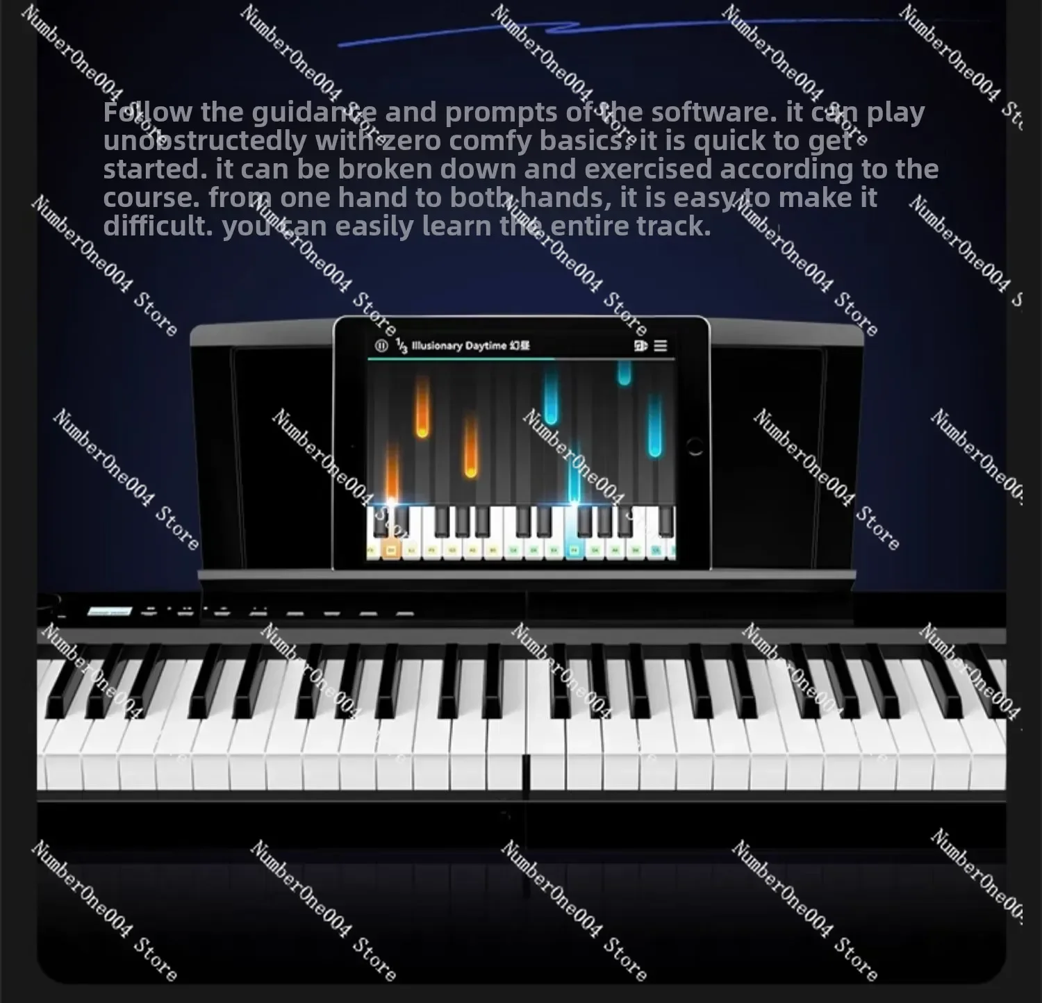 

V70 Складное электрическое пианино с тяжелым молотком 88, портативное домашнее профессиональное электронное пианино для начинающих