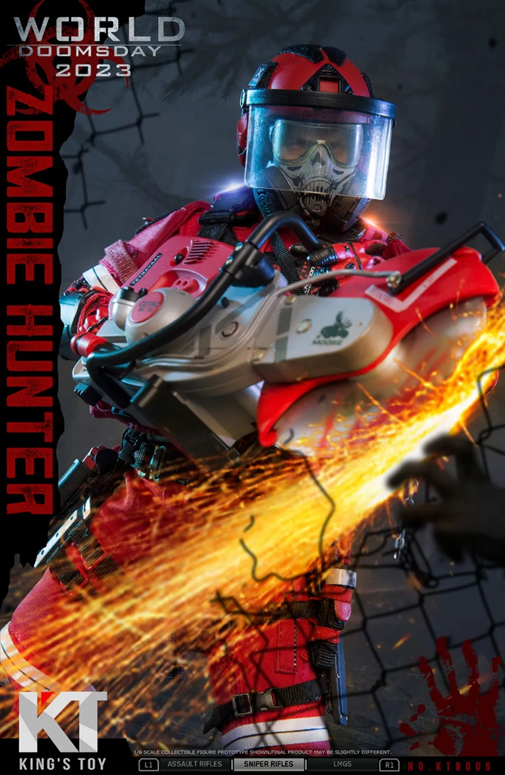 ViiKONDO KT8009 Action Figure 1/6 Scale Doomsday Zombie Hunter KING'S ของเล่น 12 นิ้ว Army Men ตุ๊กตาของเล่นทหารคอลเลกชัน