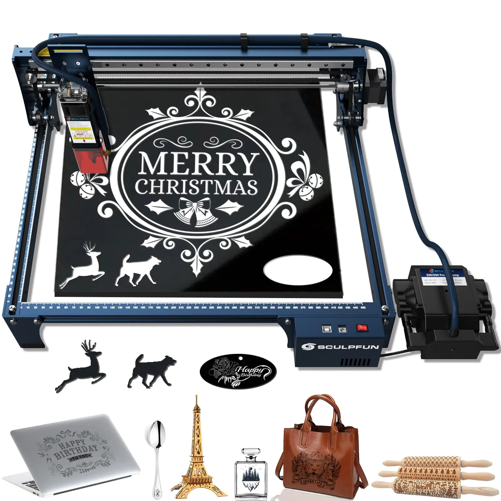 

SCULPFUN S30 10W Lazer Engraver Cutter Desktop Leather Laser Cutting Machines