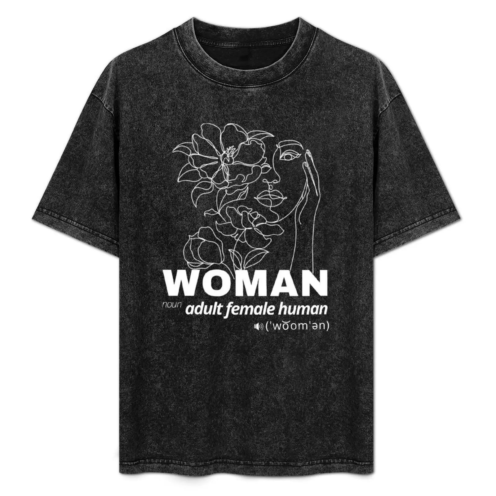 Woman Noun Adult Female Human T-Shirt summer top designer shirts kawaii clothes mens graphic t-shirts anime