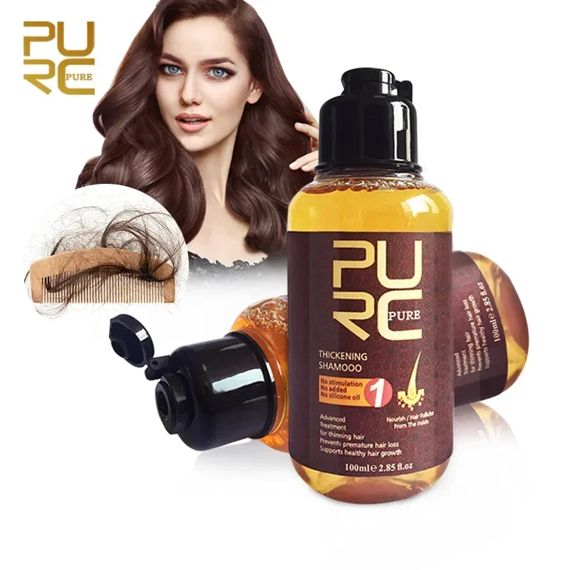 

100ml PURC Shampoo and Conditioner for Hair Growth Prevent Hair Loss Scalp Treatments Thinning Hair Growth Shampoo Wholesale