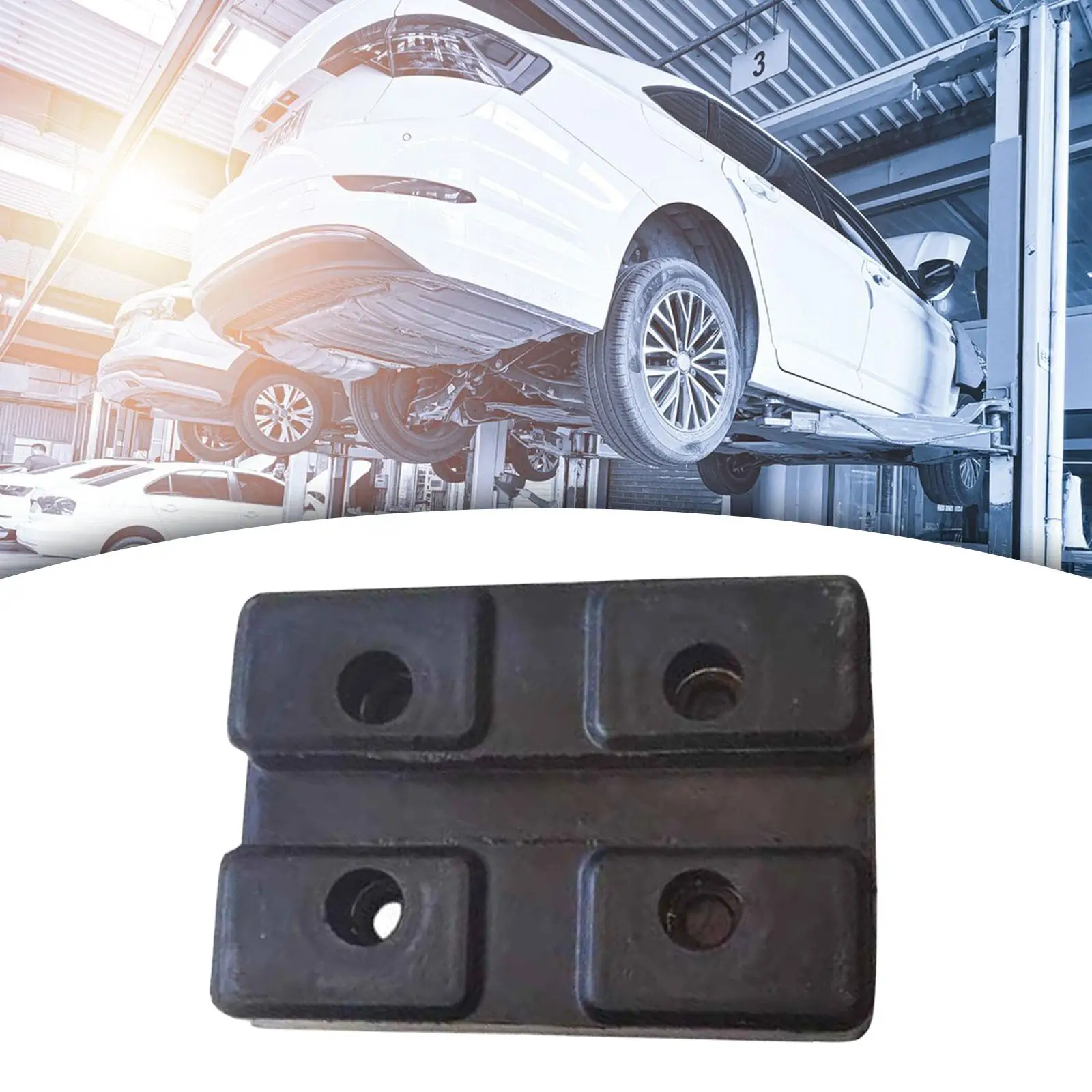 Generic Rubber Arm Pads Rectangular Protector Wear Resistent Automotive Lift Accessories Heavy Duty Accessory Easy to Install