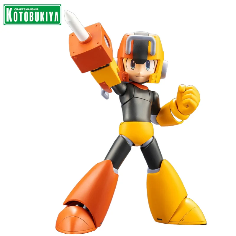 Original KOTOBUKIYA KP752 Mega Man Rockman Pile Drive Ver. 13.5CM Game Anime Action Figures Assembly Model Collection Toy