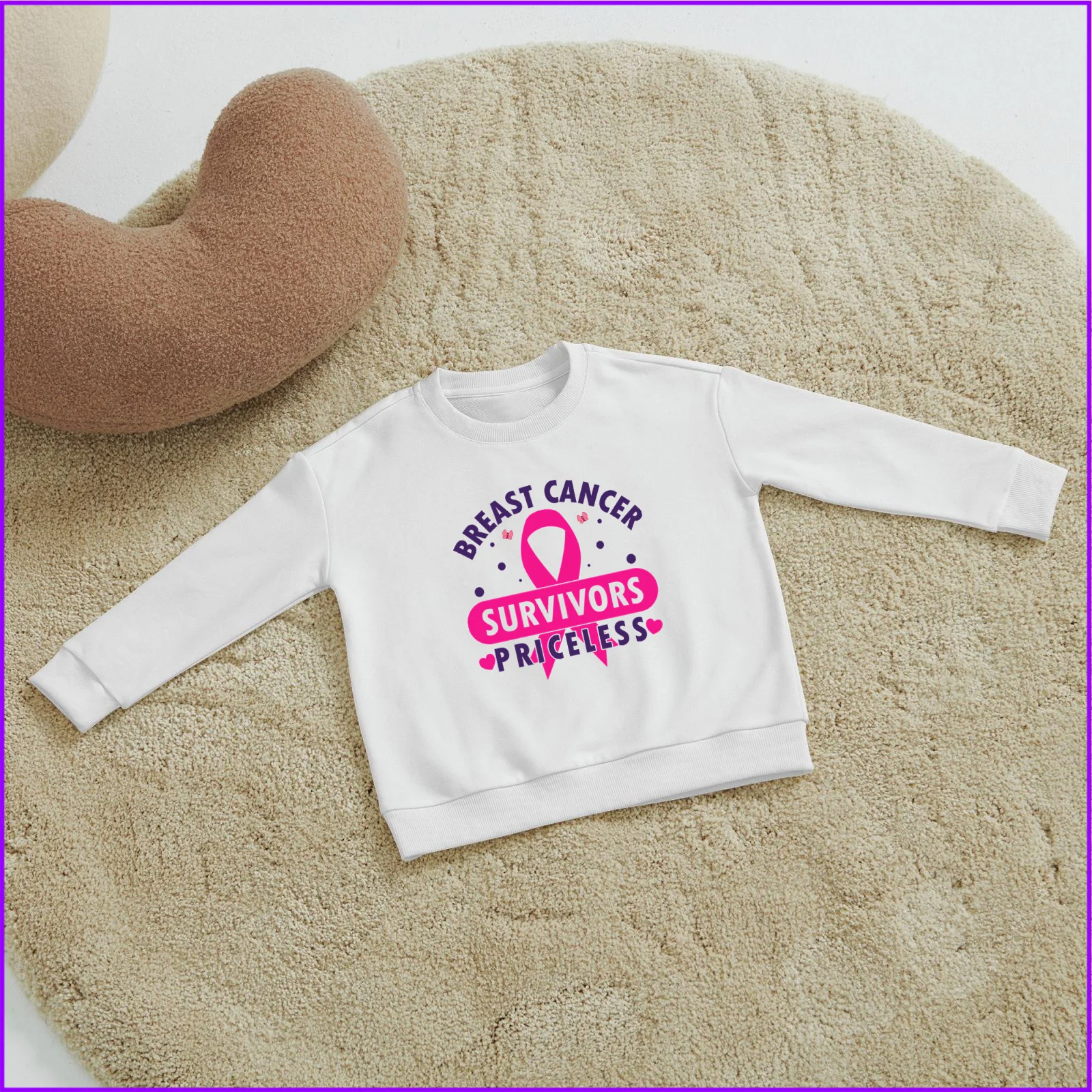 Breast Cancer Survivors Priceless Sja1887 Kids Boys Girls Hoodies Sweatshirts High Nightmare Wednesday Outerwear Sweaters Chile