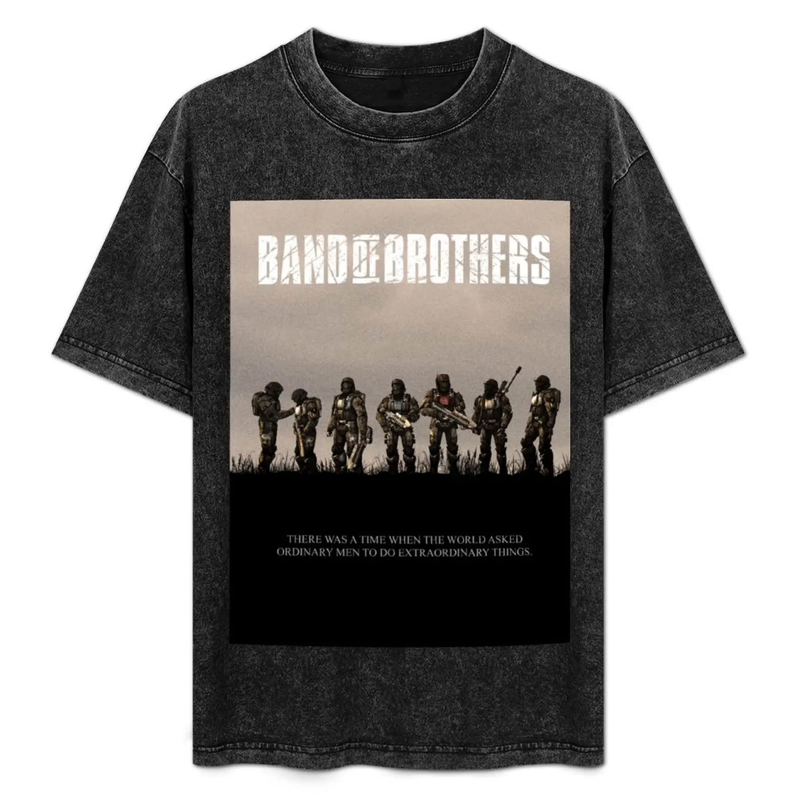 

ODST Band of Brothers T-Shirt Vintage Style Printed Top