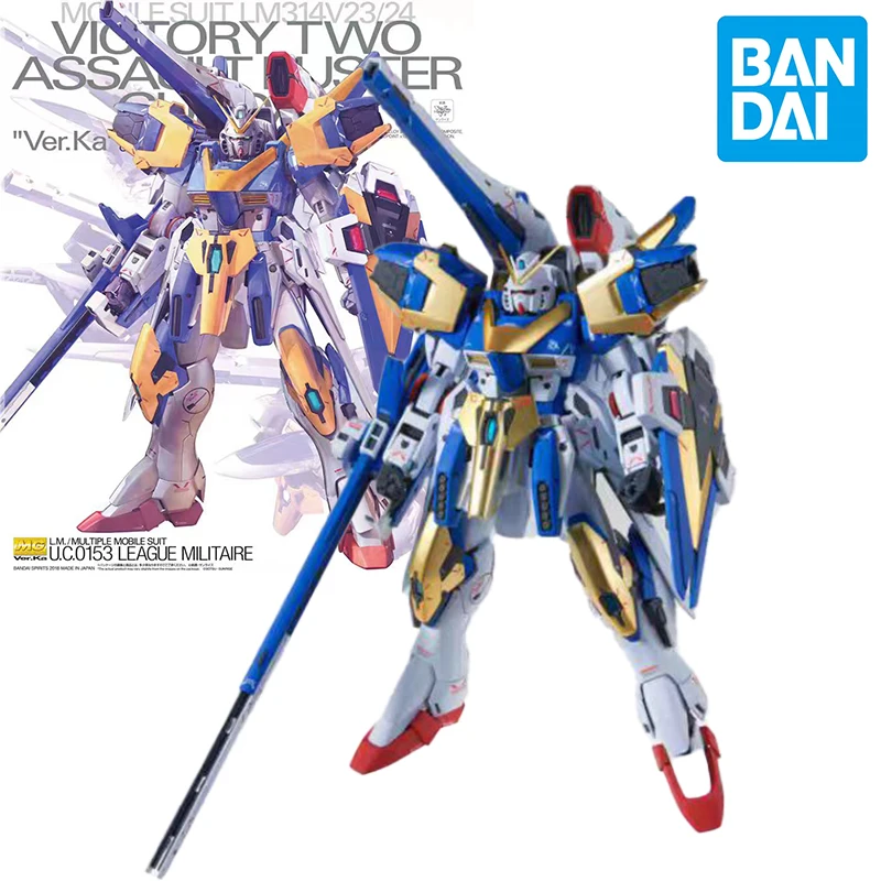 

2025new bandai Victory2 GUNDAM Ver. Ka PB 1/00 mg ab equipment kit Assembly model kit Action figure model Gift toy collection