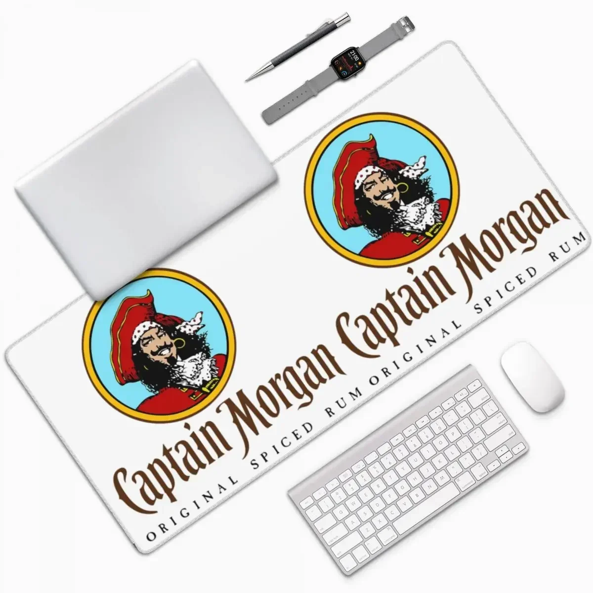 

CAPTAIN MORGAN Large Mouse Pad Computer Keyboard Mouse Mat Gamer PC Laptop Desk Mat Office Accessories Table Mats