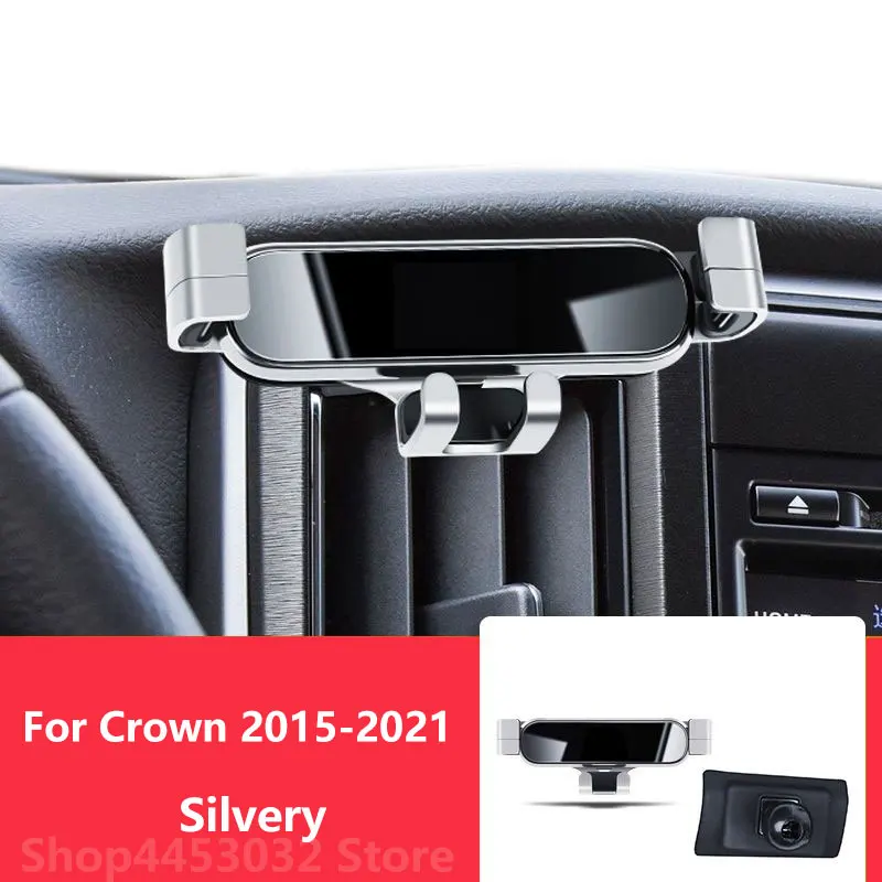 Car Mobile Phone Holder For Toyota Crown 2022 - 2010 Mounts Bracket GPS Stand Rotatable Support Accessories 3 Colors