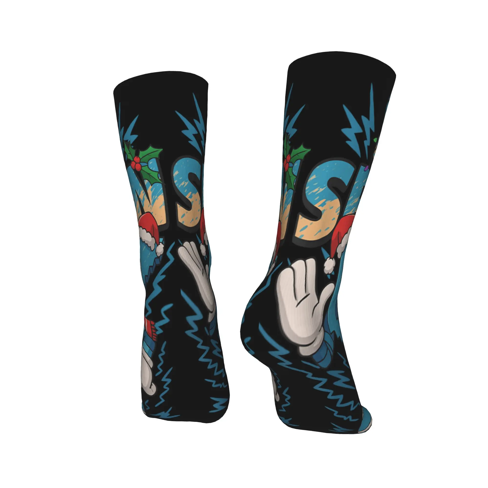 ميمي 67 ستة سبعة 6 7 الإيطالية Brainrot عيد الميلاد جوارب زوجين الجوارب جوارب ناعمة الرياضات الشتوية المضادة للانزلاق نمط الجوارب هدية