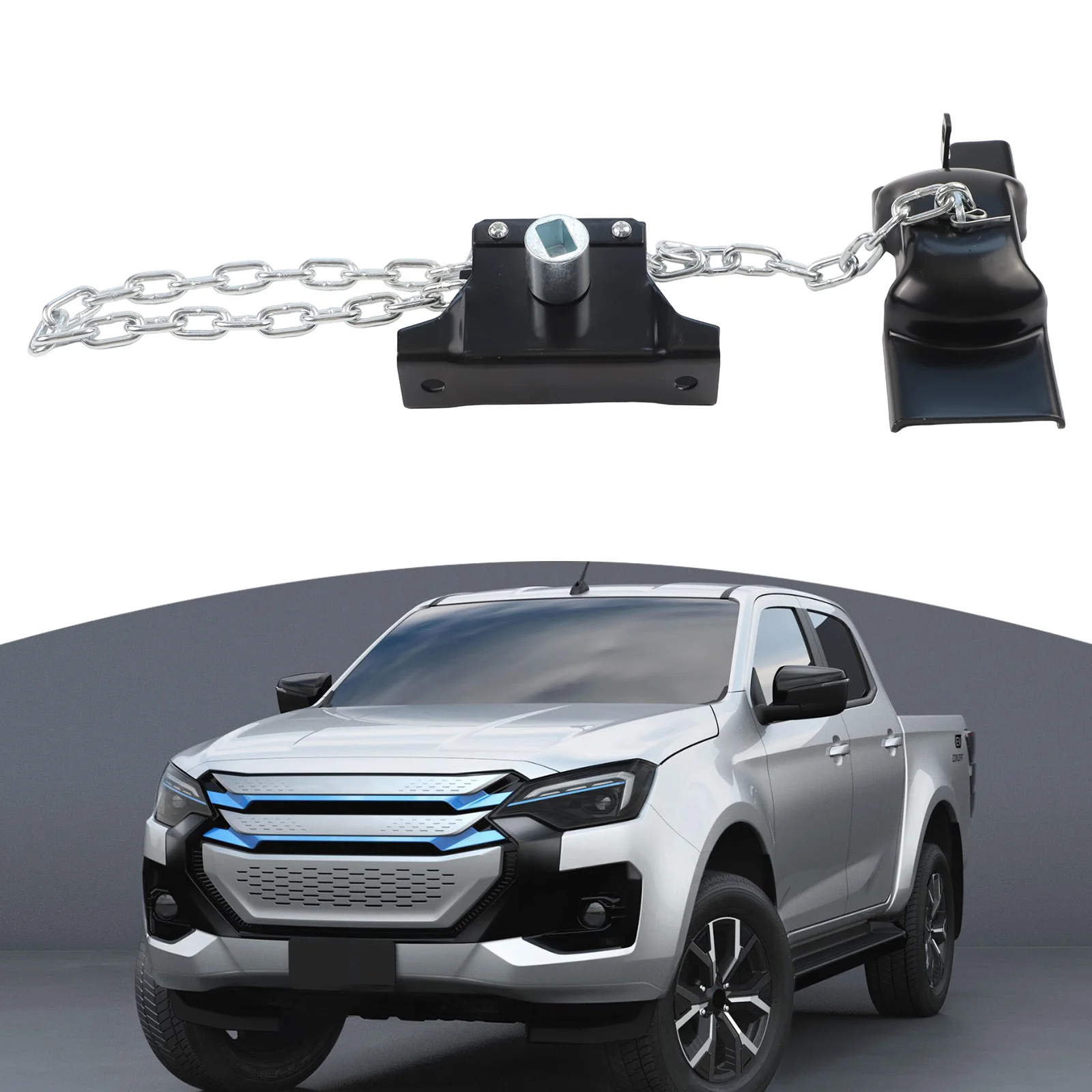 

Держатель для шин пикапа Держатель для запасного колеса Внедорожный аксессуар, как показано на рисунке Крепление для шин Износостойкий дизайн