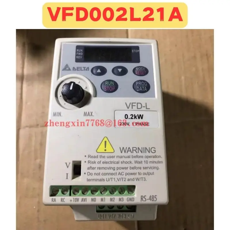 Used Frequency Converter VFD002L21A Normal Function Tested OK