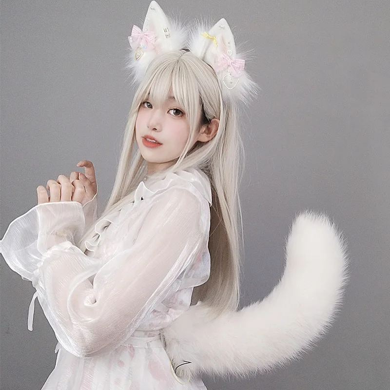 Hand-made Movable Tail Real Plush Fox Tail Cosplay Props Accessories Electric Fox Tail