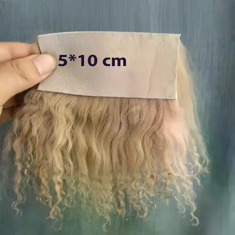 Curly Texture Hair Row Curly Hair Extensions SD Blyth Wigs Hair 1Pcs Dolls Accessories Mongolia Fur Sheepskin Wool Extensions