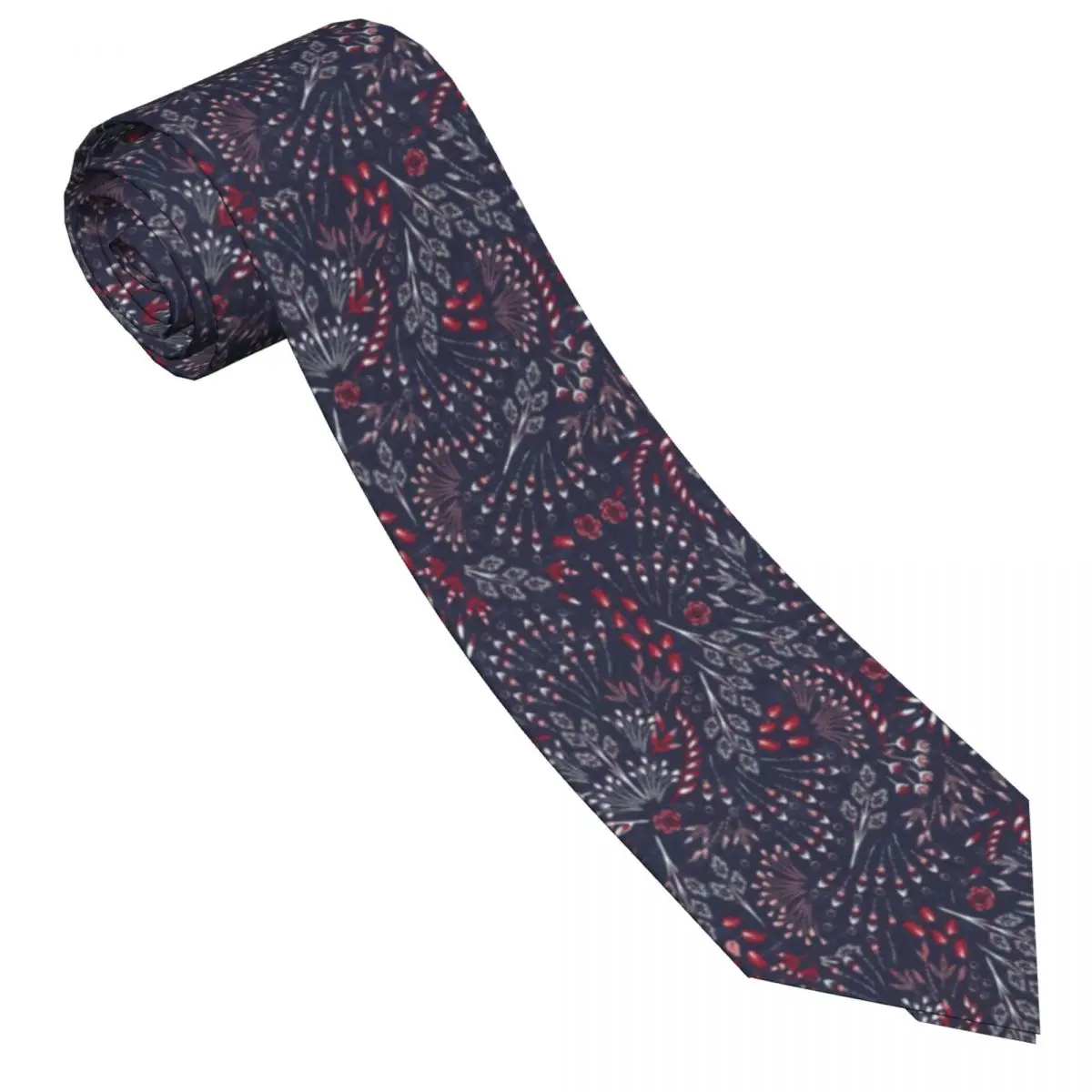 Bohemia Geometric Flower Tie Vintage Daily Wear Neck Ties Elegant Neck Tie For Men Women Printed Collar Tie Necktie Gift