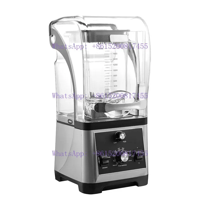 European standard smoothie machine with soundproof cover and noise reduction automatic ice crusher 110V US standard