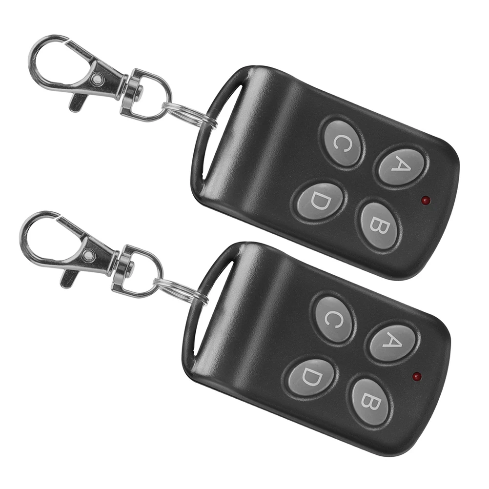 2 Pcs Electric Door Controller Garage Remote Universal Gate Opener Sliding Door Remote Control Keychain Wireless Key for Roller