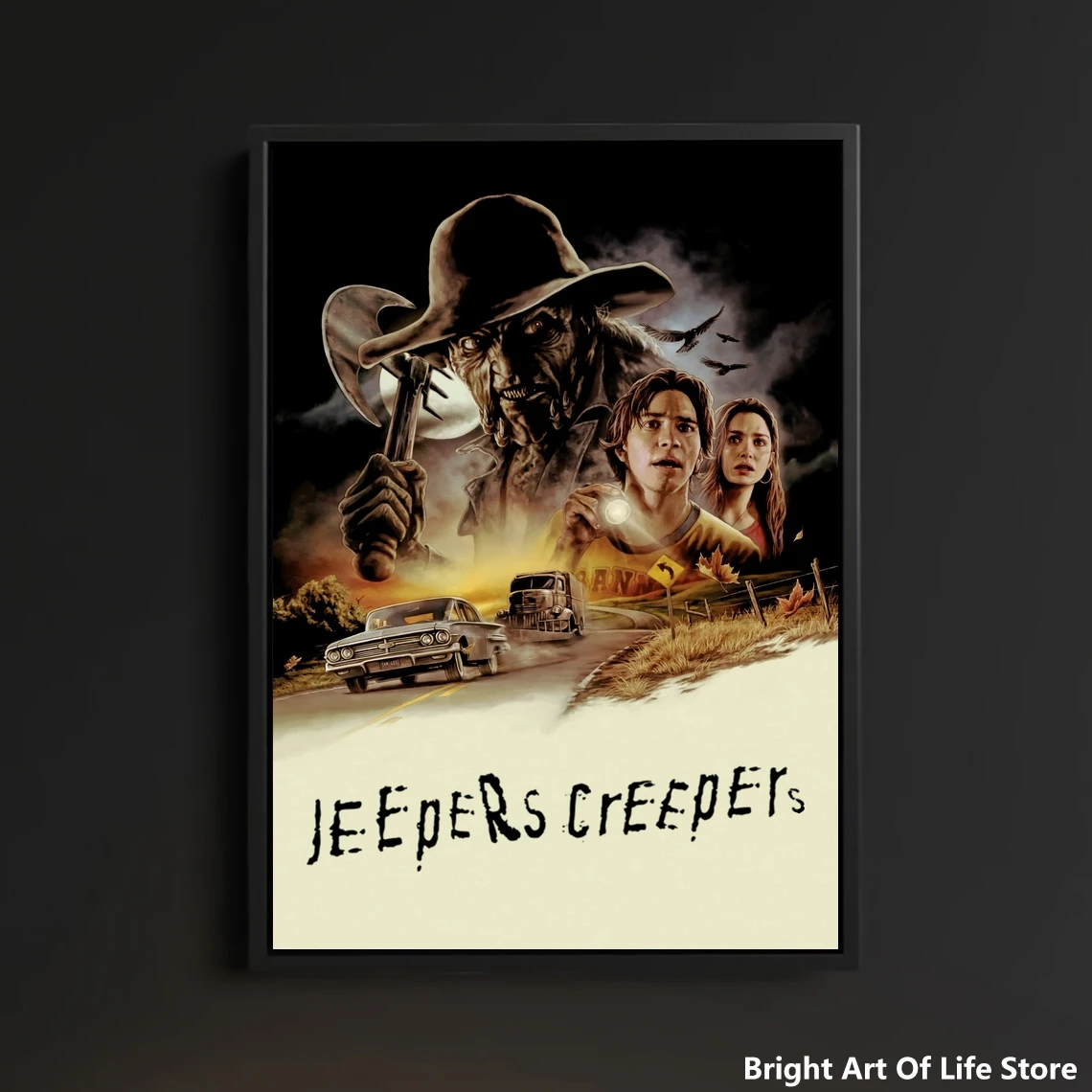 Jeepers Creepers (2001) Movie Poster Star Actor Art Cover Canvas Print Decorative Painting (No Frame)