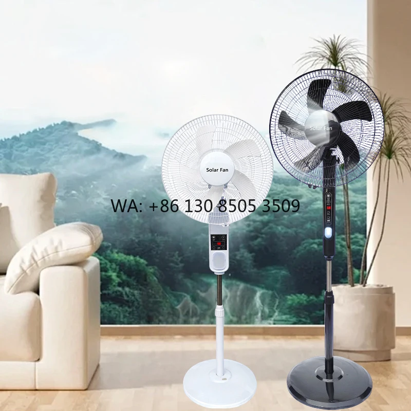 

High Quality 16/18 Inch 12V Electric Solar Floor Standing Fan Factory Price Rechargeable