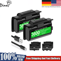 Rechargeable 2x3600mwh Battery Packs For Xbox Series X/S ＆ Xbox One Xbox One Battery with Charging Cable
