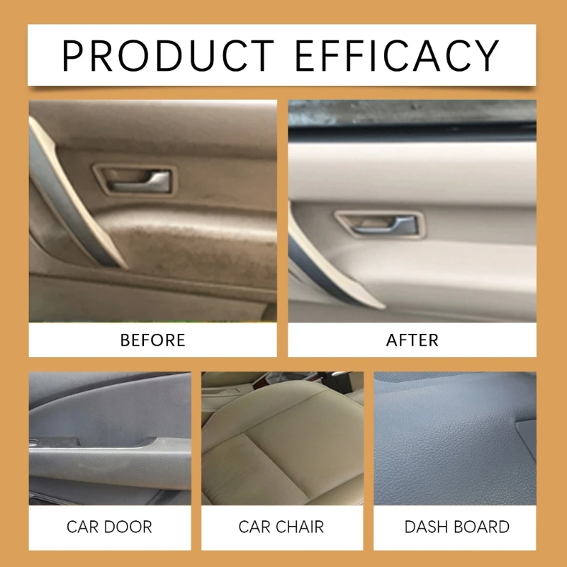 Efficient Dirty Removal Auto Upholstery Foam Cleanser with Sponge Car Interior Cleaning Foam set for Quick Dry Cleaning