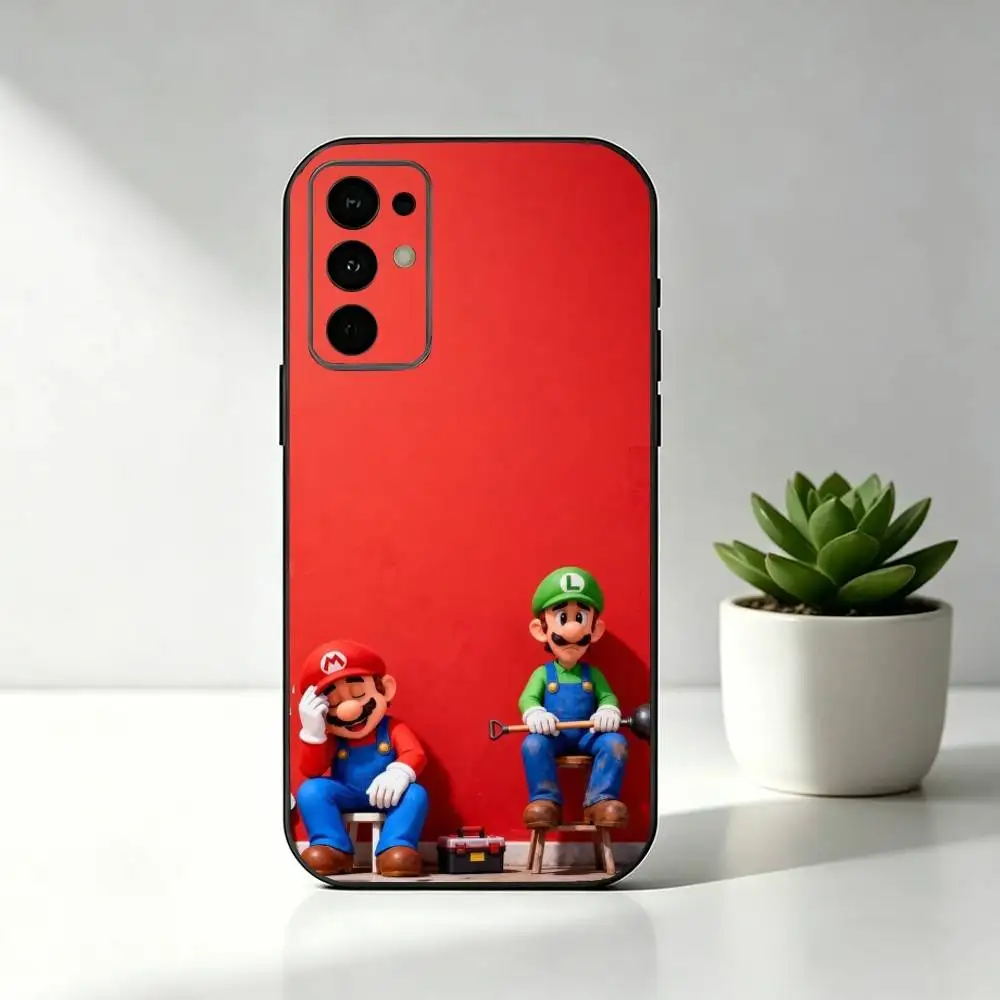 Games super m-mario Phone Case For Samsung S25,S24,S21,S22,S23,S30,Ultra,S20,Plus,Fe,Soft Silicone Black Cover view 5