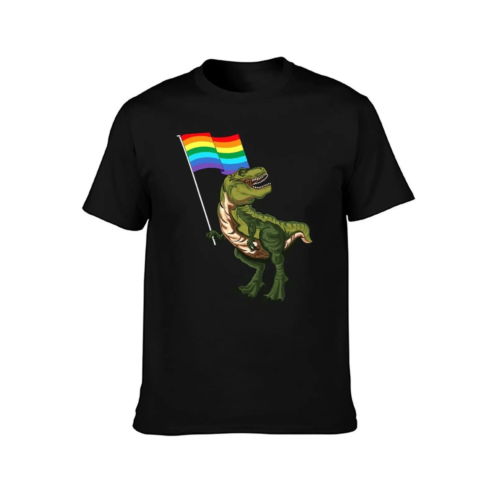 Pride Dinosaur LGBT Gay Lesbian Transgender NonBinary T-Shirt Simple Print Design T-Shirt