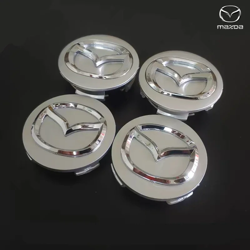 4pcs 56mm Wheel Center Cap Logo Hub Cover Badge Emblem For Mazda 6 3 CX5 2 CX7 Demio Atenza Axela MX30 CX30 CX3 CX9 MX5 RX8 RX7