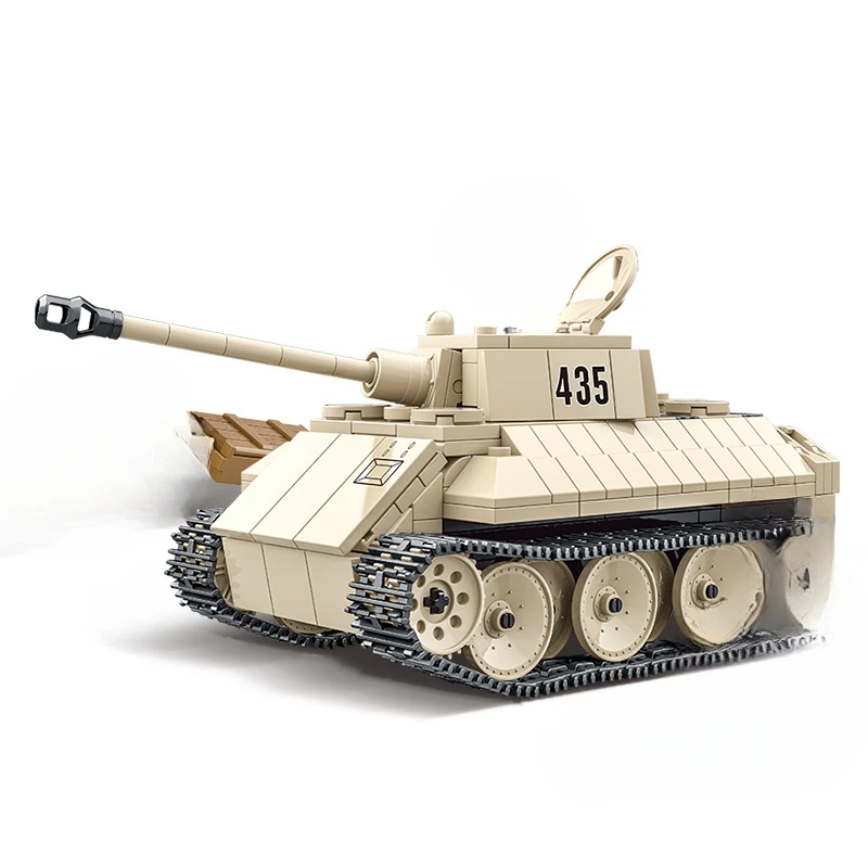 

VK 1602 Leopard Tank High Tech Toy Model Blocks MOC 100101 Building Bricks Modern Military Vehicle Set Gift for Boys Kids