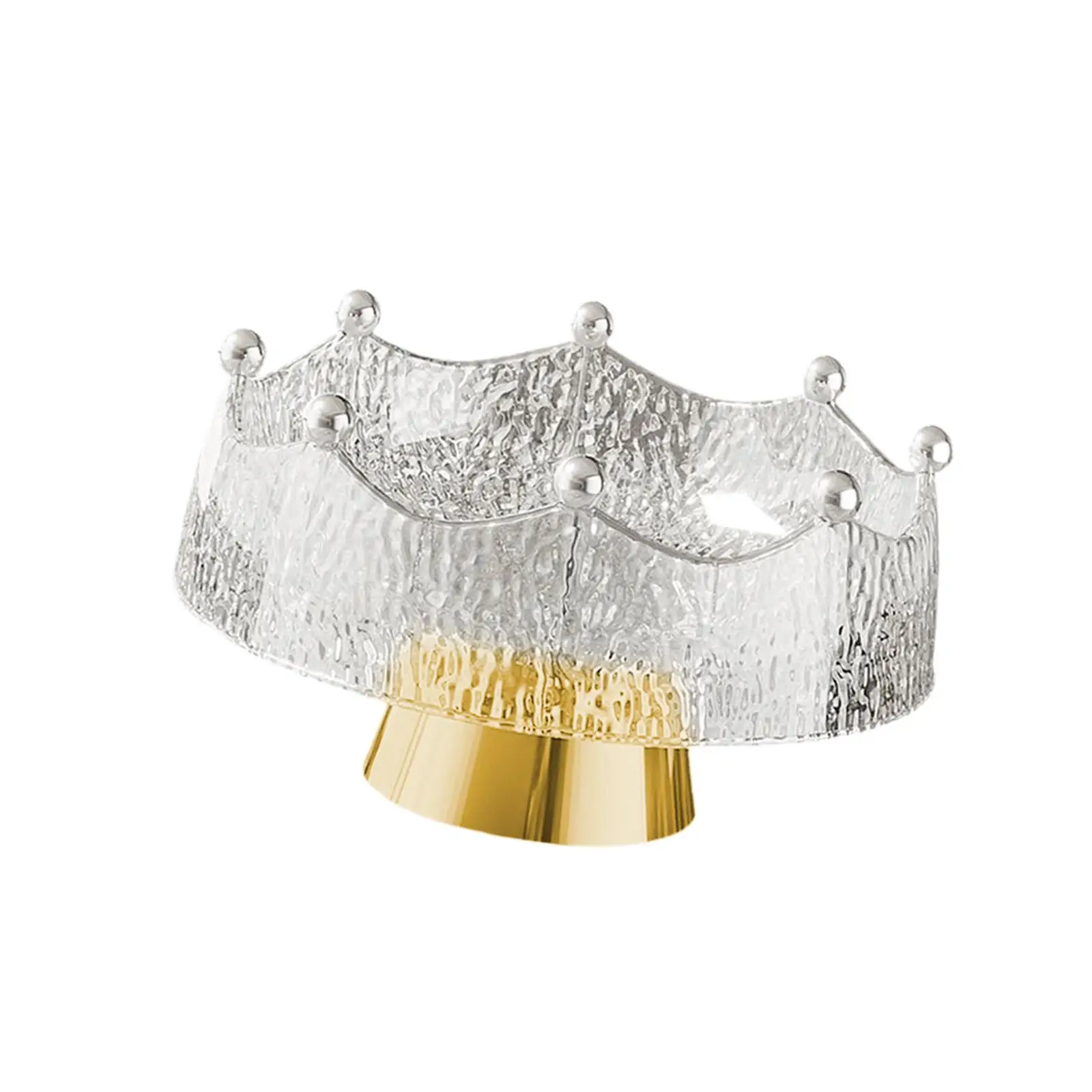 PET Material Fruit Bowl Gold Serving Tray Elegant Table Centerpiece for Hospitality Sweet Table Decorations