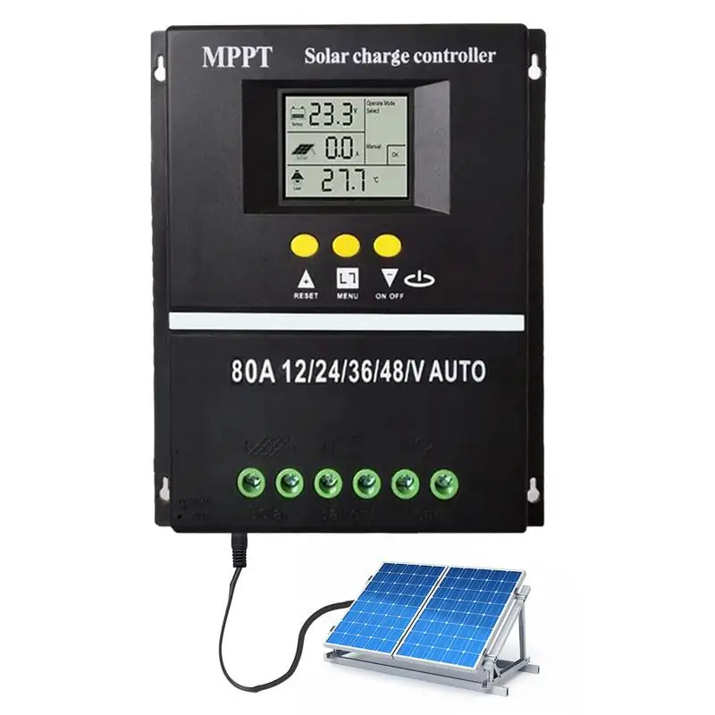 Solar Charge Controller Real-Time Display Solar Charge Controller MPPT Solar Controller With Efficient Charging For Caravan