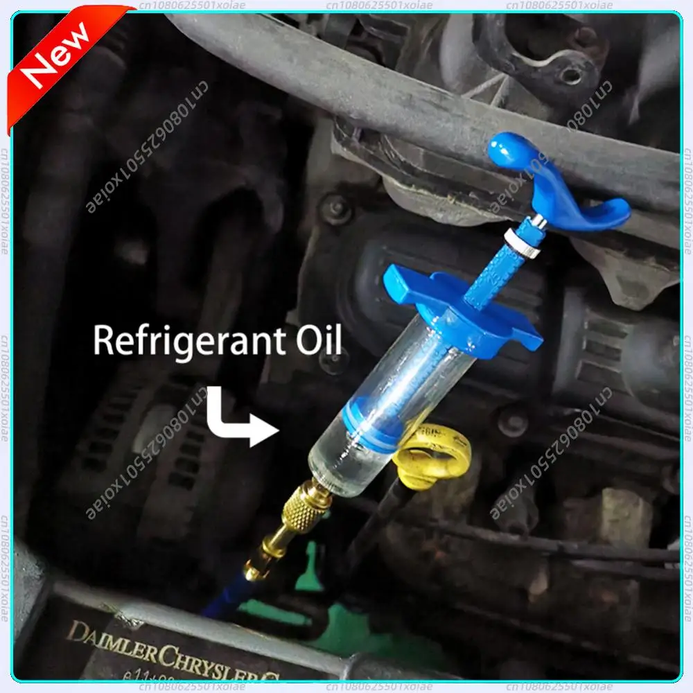 

A/C Dye Injector 1Oz Car Oil Injection Tool Low Side Liquid Fuel Injector for Car Repair Tools for Vehicle Home Air Conditioner