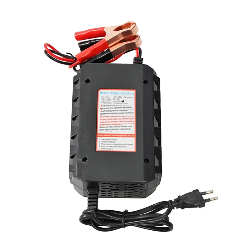 NewOutput 14.6V 20AA Current:5-8AFor 12V 4S Lifepo4 Battery Charger With EU US Plug Charge DC Adapter Input 100-240V Head