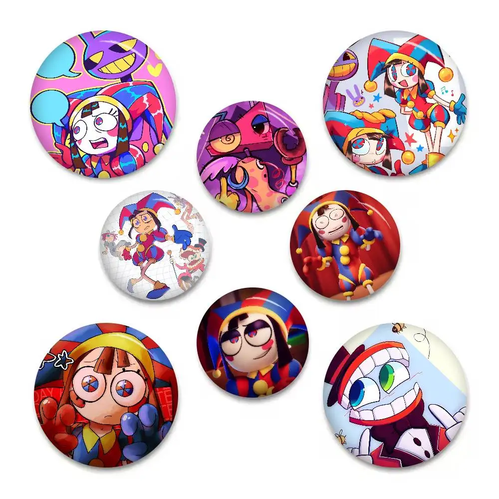 Anime-A-Amazing Digital Circus handgefertigte Brosche, Cartoon-Cosplay-Abzeichen auf Rucksack, Schmuck, Accessoires, Geschenke