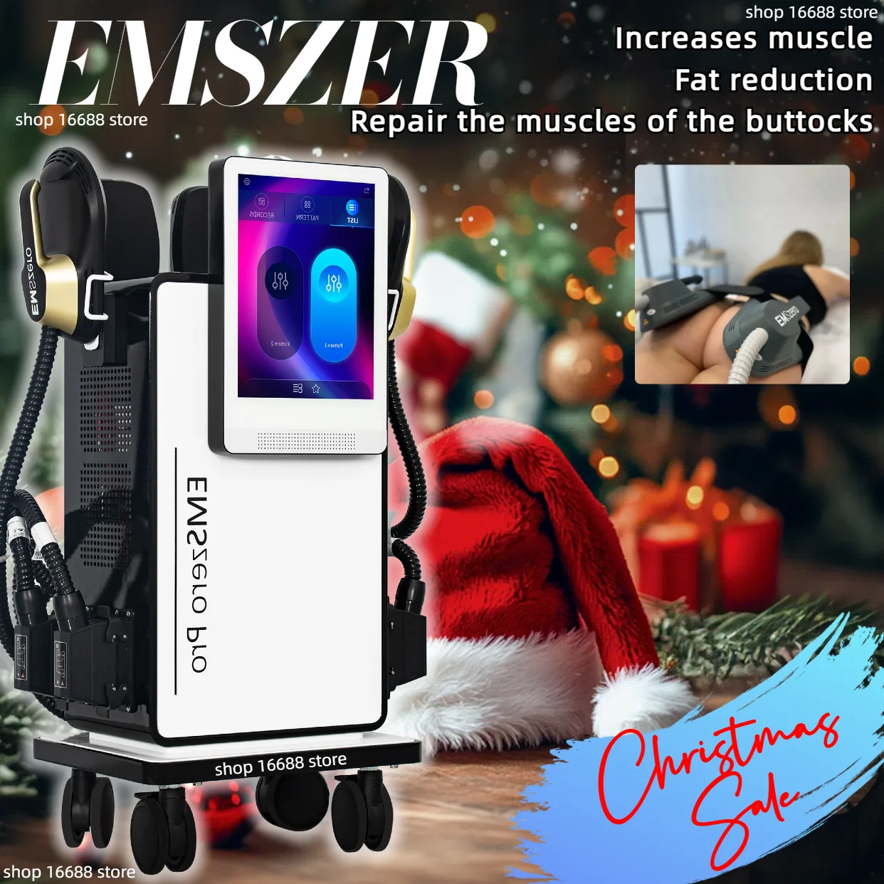 

Christmas Sale EMSzero 6500W Ems Body Muscle Sculpt Machine Build Muscle Stimulate Machine Pelvic Pads Available