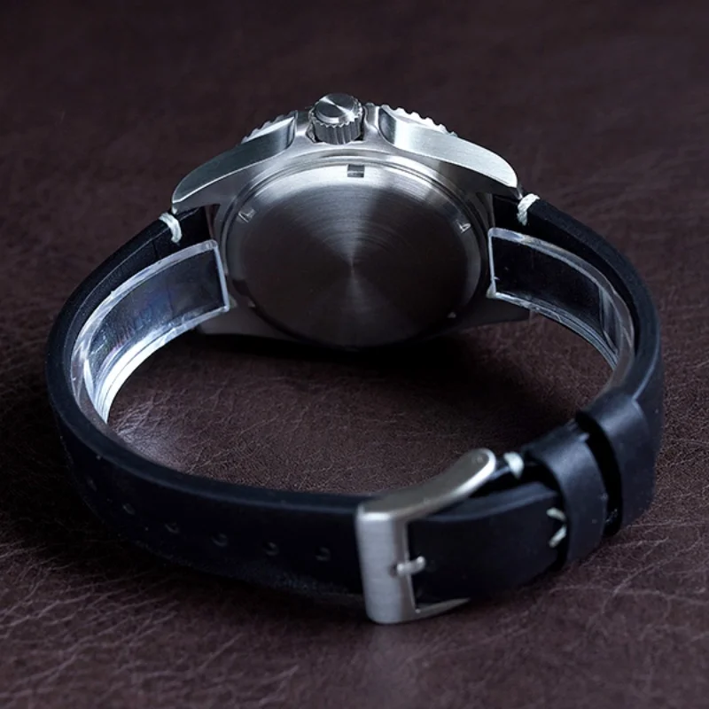 Baltany ساعة أزياء رجالية فاخرة أوتوماتيكية ميكانيكية على الطراز العسكري 42 ملم ساعات رياضية مضيئة من الكريستال الياقوت