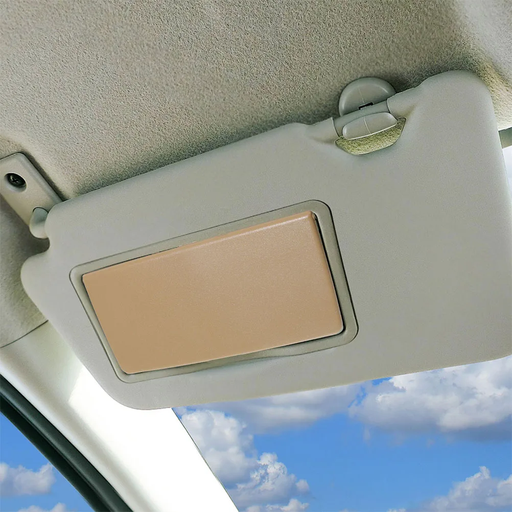 

2pcs Makeup For Automotive Flip Design Vehicle Sun Visor Vanity Mirror Cover Replacement Inside Car Mirror Visor Cover