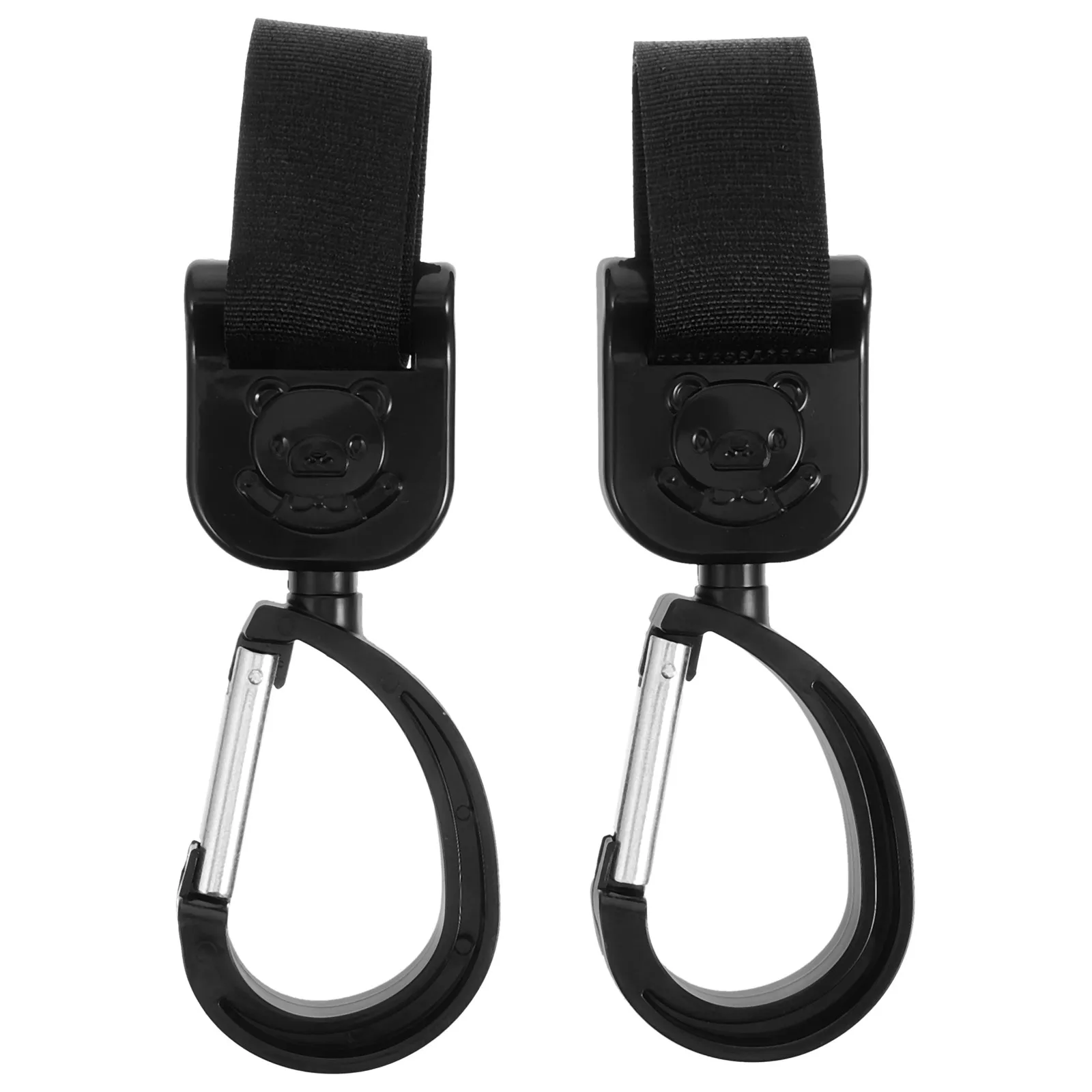 

2 шт. универсальных вращающихся крючков для коляски, держатели для сумок и аксессуаров, удобные для использования на улице и в путешествиях