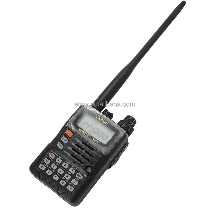 Yaesu VX-6R Ultra-rugged Ham 144-430 MHz FM Dual Band Hand-Held Walkie Talkie Two Way Radio