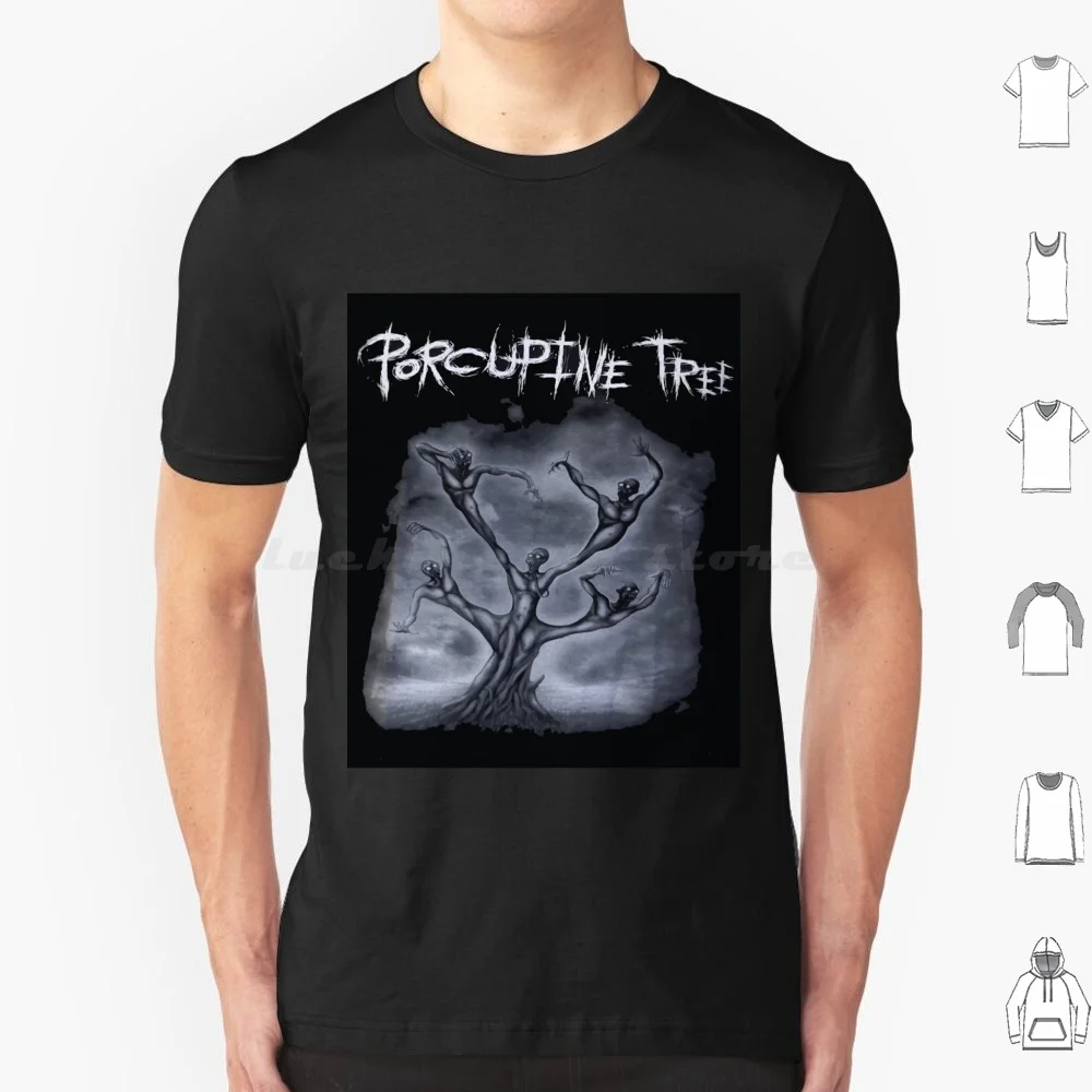 Porcupine Tree Logo 1 Camiseta 6xl Algodão Legal Tee Porcupine Tree Progressive Prog Porcupine Steven Band Álbum de Árvore de Música