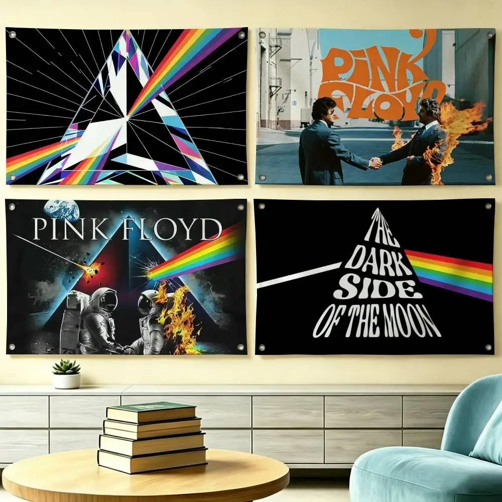 Rock Band P-Pink Floyd  Flags for Bedrooms Home Decor Items Outdoor Decors Garage Decoration Flaga