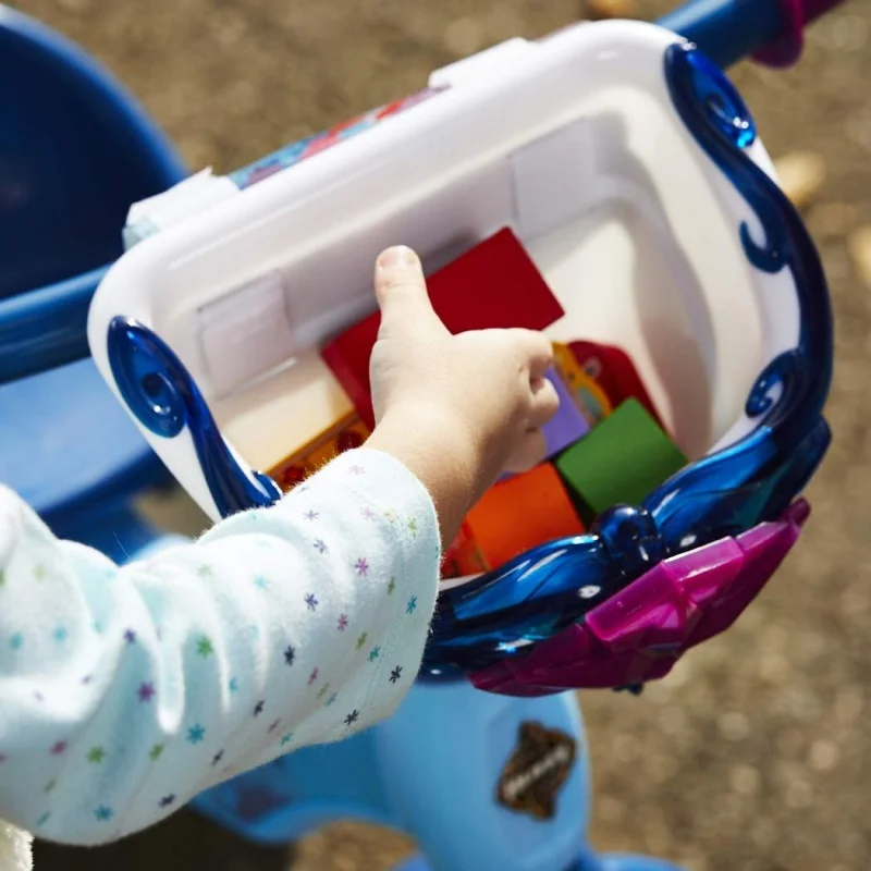 2 Girl's Trike, Ideal for Ages 3 , Anna, Elsa and Olaf Graphics, Storage Bins for Snacks or Toys