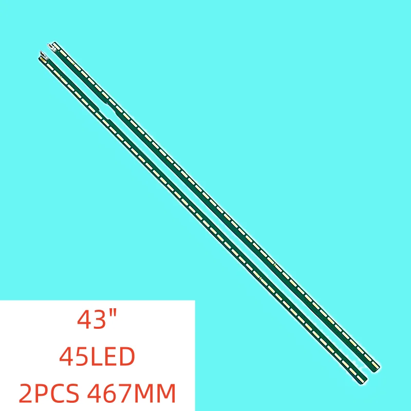 

2PCS 45lamps LED Backlight for 43" V15.5 ART3 UD REV 0.3 6 L/R-Type 6922L-0146A 6916L2308A 6916L2309A 43UF6800 43UF680V LC430EGG