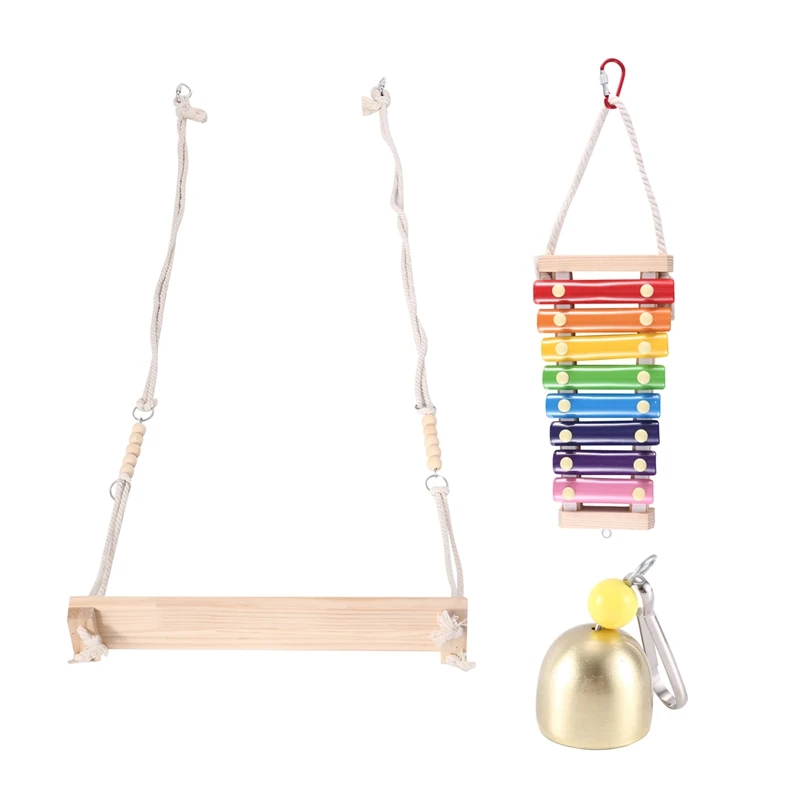 

AC88-Chicken Swing Toys And Chicken Toys Xylophone, Forpoultry Run Rooster Hens Chicks Pet Parrots Macaw Entertainment