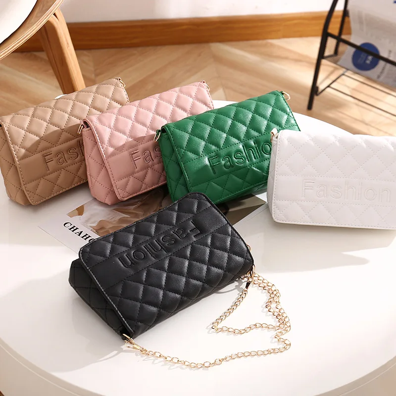 

Ladies Bag Small Square Rhombic Chain Small Fragrant Wind Shoulder Crossbody Bags