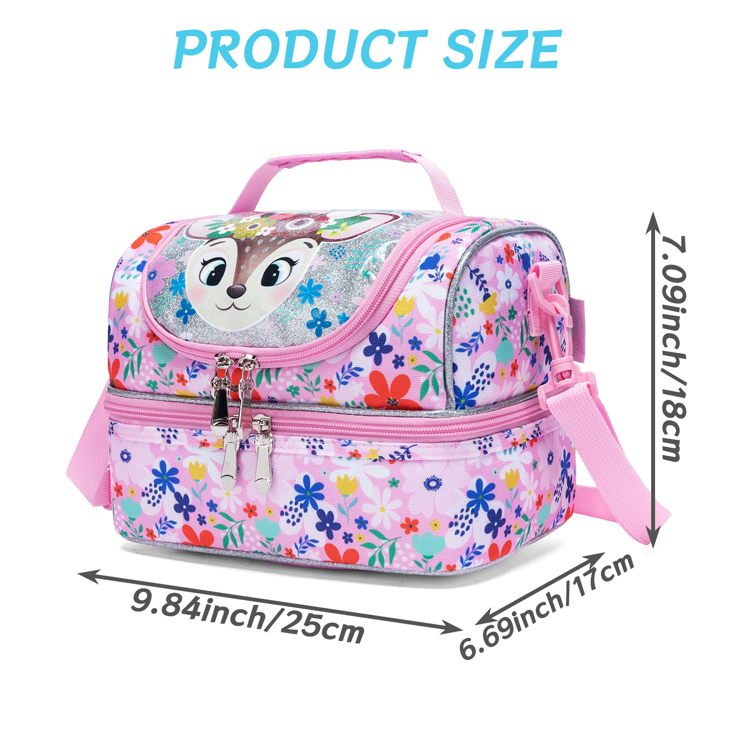 Mermaid Lunch Bag for Girls 5-12 Bento Bag for Kids  Lunch Bag