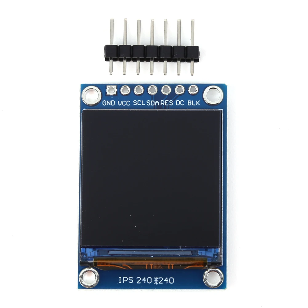 1.3 Inch TFT Colorful Display Module SPI Interface ST7789 Color LCD Display Module 3.3V 240x240 Pixels Electronic Components