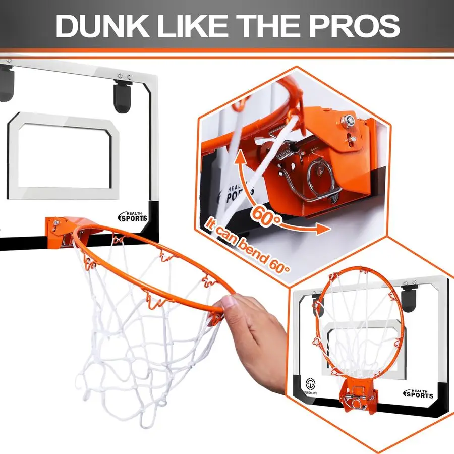 كرة السلة هوب فوق الباب الحائط كرة السلة هوب مجموعة مع الملحقات الكاملة ألعاب كرة السلة هدايا ل 6 7 8 9 10 11